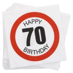 Fashion NANU-NANA Servietten, 20 Stück, 70 Jahre