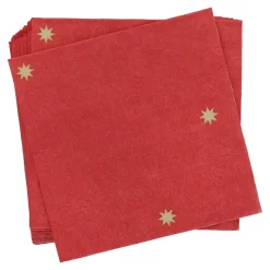 Best NANU-NANA Servietten Xmas/Prägung, Rot, 20 Stück