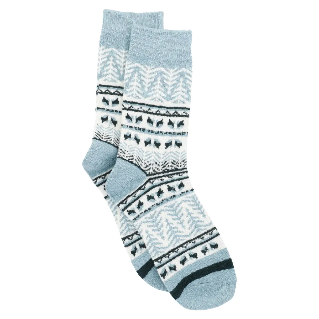 Discount NANU-NANA Socke Winter, Damen, Motiv/blau, Größe 35-41