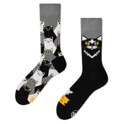 Fashion NANU-NANA Socken, Black Cat, Gr. 35-38