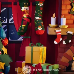 Hot NANU-NANA Socken Xmas, Nussknacker, Gr. 35-38