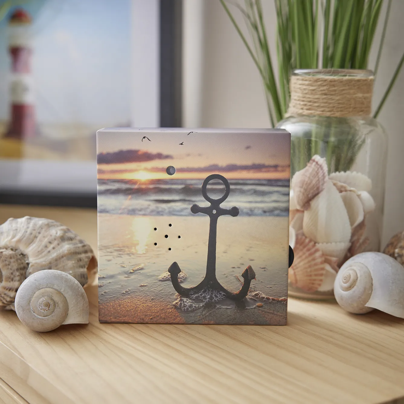 Outlet NANU-NANA Soundbox Bewegungssensor, Maritim, 12 Cm