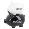 Fashion NANU-NANA Spardose 2er Schwein, Deins/Meins