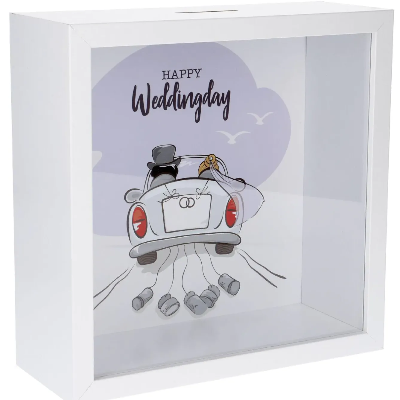 Fashion NANU-NANA Spardose Mit Spruch, Weddingday, 25 X 25 Cm