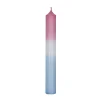 Clearance NANU-NANA Stabkerze Dip-Dye, Altrosa/eisblau, 18 Cm