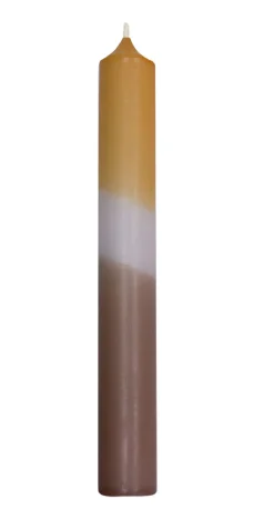 New NANU-NANA Stabkerze Dip-Dye, Karamell/taupe, 18 Cm
