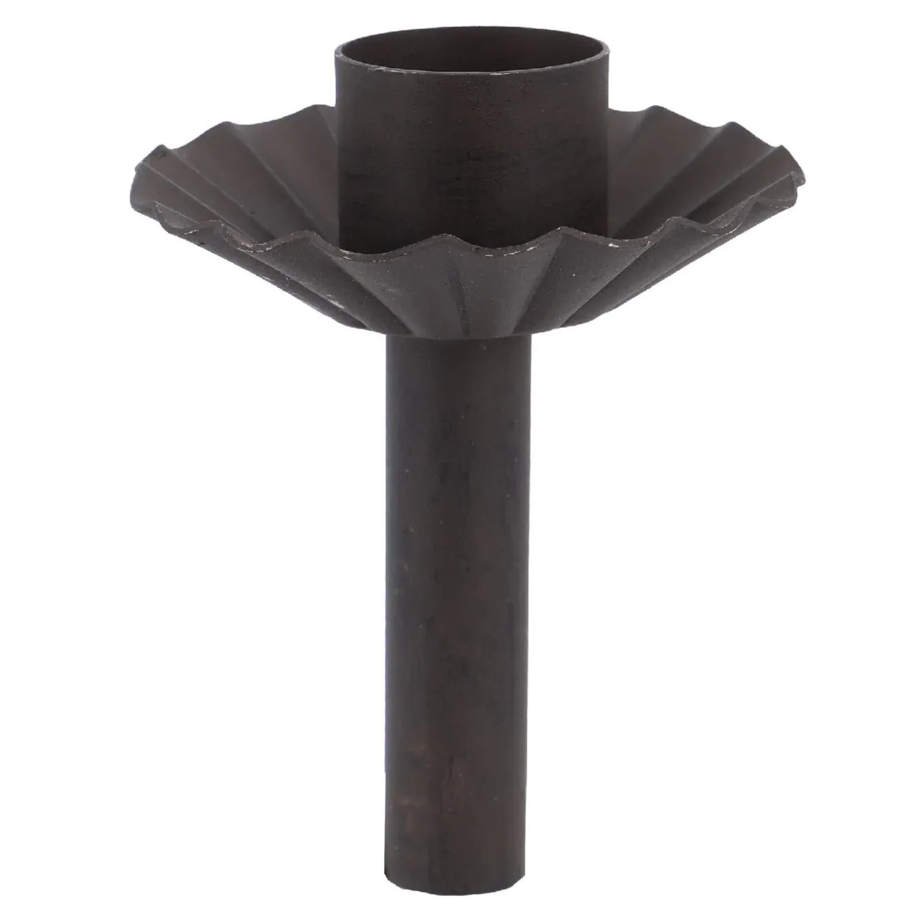 Best NANU-NANA Stabkerzenhalter Stecker, Riffel, Dunkelbraun