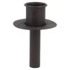 Fashion NANU-NANA Stabkerzenhalter Stecker, Rillen, Dunkelbraun