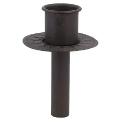 Fashion NANU-NANA Stabkerzenhalter Stecker, Rillen, Dunkelbraun