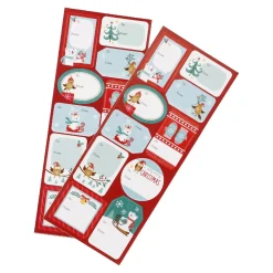 Discount NANU-NANA Sticker-Set Xmas, Eisbär/dunkelrot