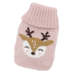 Outlet NANU-NANA Strick-Taschenwärmer Rentier/pink, 13 Cm