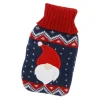 Fashion NANU-NANA Strick-Taschenwärmer Weihnachtsmann/blau, 13 Cm