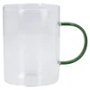 Hot NANU-NANA Teeglas Boro, Farbhenkel/grün, 400 Ml