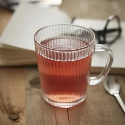 Hot NANU-NANA Teeglas Rillen, Klar, 300 Ml