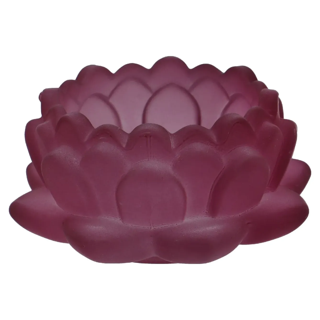 Fashion NANU-NANA Teelichthalter Lotus, Lila, 9 X 4.3 Cm