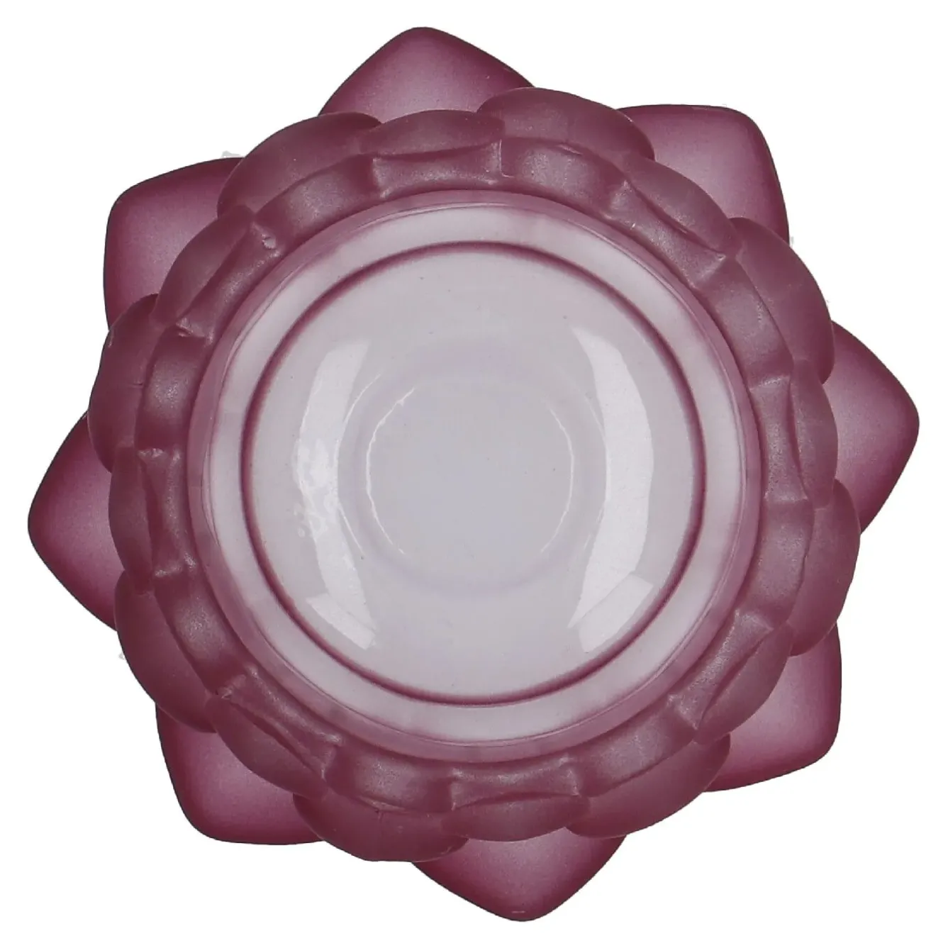 Fashion NANU-NANA Teelichthalter Lotus, Lila, 9 X 4.3 Cm