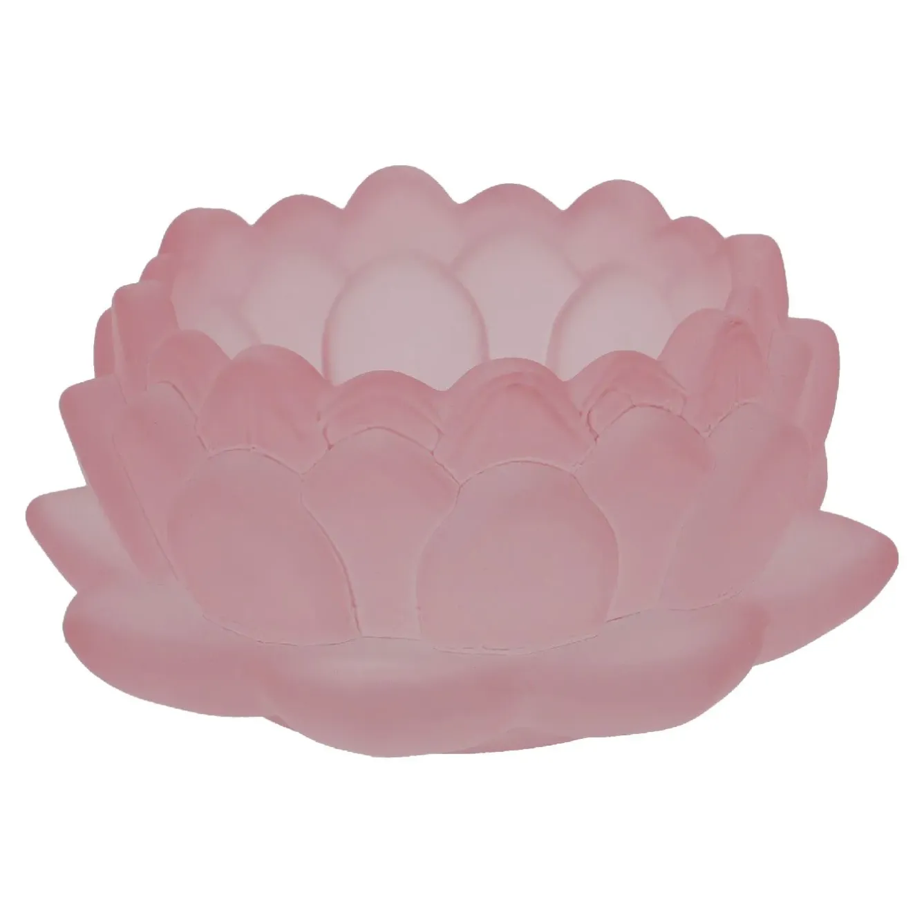 Fashion NANU-NANA Teelichthalter Lotus, Rosa, 9 X 4.3 Cm
