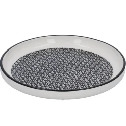 Outlet NANU-NANA Teller China, Perlen, Schw/wss, 16.5 Cm