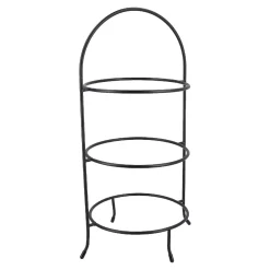 Hot NANU-NANA Tellerständer 3 Ringe, Schwarz, 45 Cm