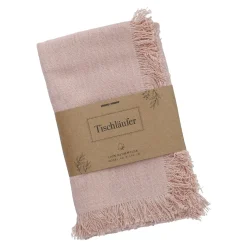 Discount NANU-NANA Tischläufer Fransen, Rosa, 40 X 150 Cm