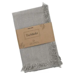 Discount NANU-NANA Tischläufer Fransen, Taupe, 40 X 150 Cm