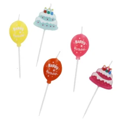 Best NANU-NANA Tortenkerze Geburtstag, Ballons/Torten