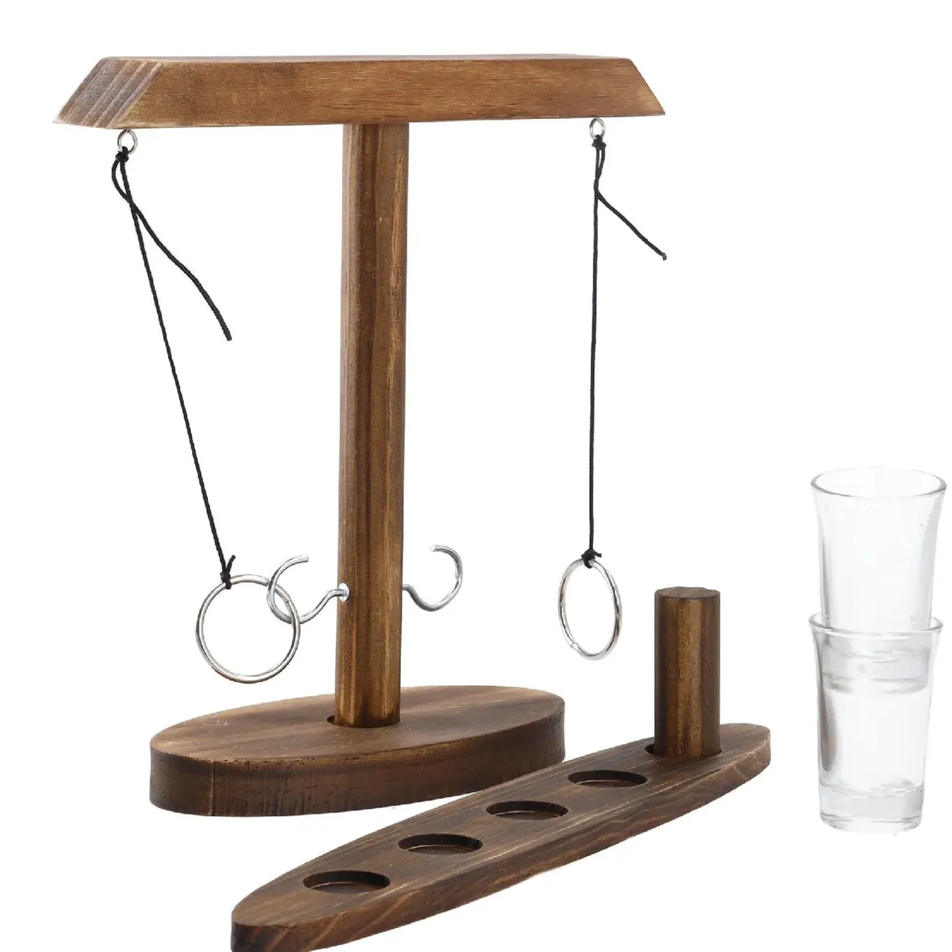 Outlet NANU-NANA Trinkspiel Ringtoss, Natur, 25 Cm