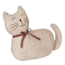 Fashion NANU-NANA Türstopper Katze, Stehend/creme, 32 X 25 Cm