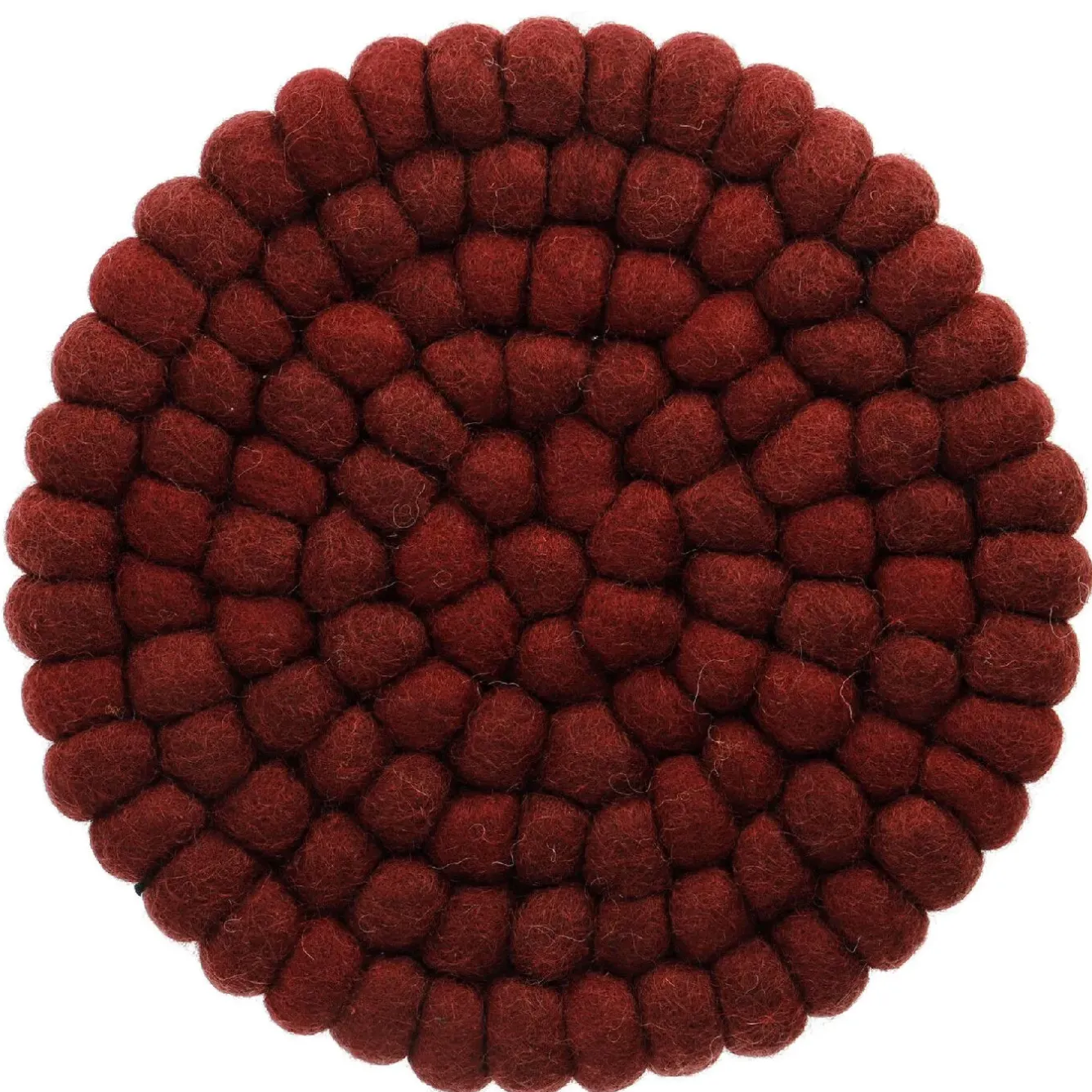 Discount NANU-NANA Untersetzer Filzkugeln, Dunkelrot , 20 Cm
