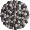 Best NANU-NANA Untersetzer Filzkugeln, Grau-gemixt, 20 Cm