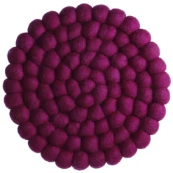 Clearance NANU-NANA Untersetzer Filzkugeln, Lila, 20 Cm