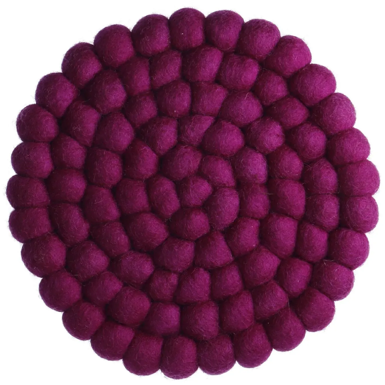 Clearance NANU-NANA Untersetzer Filzkugeln, Lila, 20 Cm