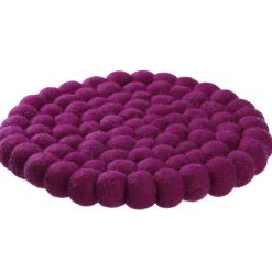 Clearance NANU-NANA Untersetzer Filzkugeln, Lila, 20 Cm