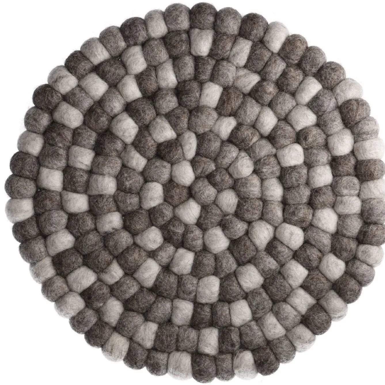 Hot NANU-NANA Untersetzer Filzkugeln, Taupe Mix, 30 Cm