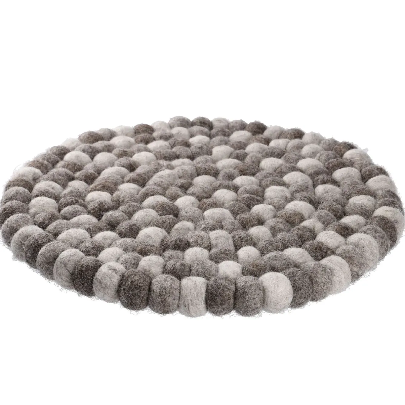 Hot NANU-NANA Untersetzer Filzkugeln, Taupe Mix, 30 Cm
