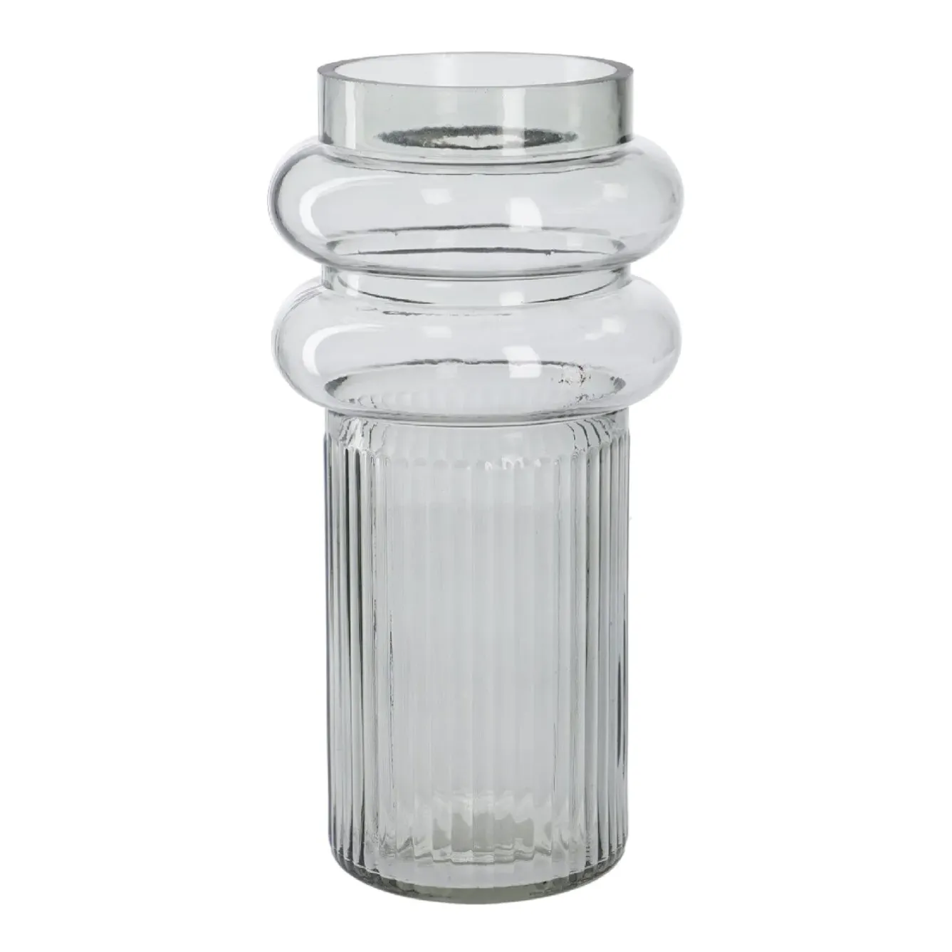 Outlet NANU-NANA Vase Design, Ringe, Grün, 12 X 23.5 Cm