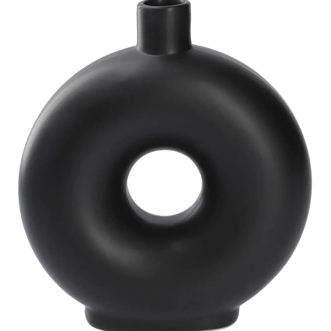 Clearance NANU-NANA Vase Loch, Schwarz, 20 Cm