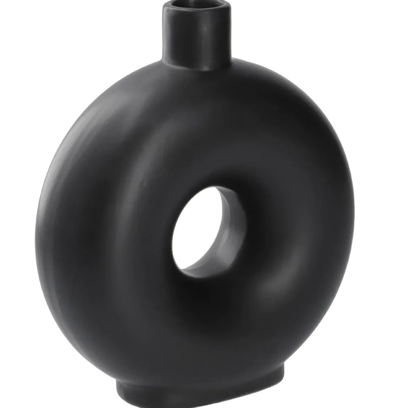 Clearance NANU-NANA Vase Loch, Schwarz, 20 Cm