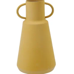 Outlet NANU-NANA Vase Metall, Hoch/gelb, 19.5 Cm