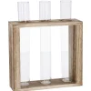 Fashion NANU-NANA Vase Reagenzglas 3 Stück In Holzständer, 19 Cm