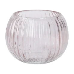 Best NANU-NANA Vase Rillen, Bauchig/rosa, 11.5 X 8.5 Cm
