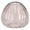 Clearance NANU-NANA Vase Rillen, Hellbraun/bauchig, Höhe 7.5 Cm
