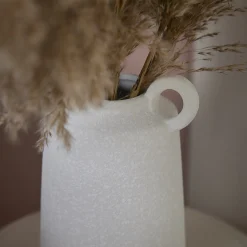 Sale NANU-NANA Vase Struktur Mit Henkel, Weiß, 25 Cm