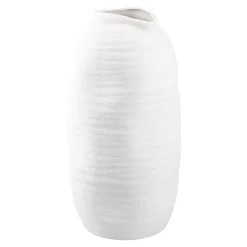 Discount NANU-NANA Vase Struktur, Weiß, 27 Cm