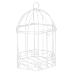 Clearance NANU-NANA Vogelkäfig, Sechseckig, Weiß, 18 Cm