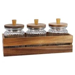 Online NANU-NANA Vorratsglas-Trio In Holzbox, Klar/natur