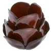 New NANU-NANA Windlicht Blume, Braun, 9 X 7.5 Cm