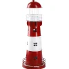 Hot NANU-NANA Windlicht Leuchtturm, Rot/weiß, 36 Cm