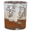 Fashion NANU-NANA Windlicht Metallic, Champagner, 8 Cm