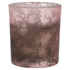 Clearance NANU-NANA Windlicht Metallic, Rosa, 8 Cm